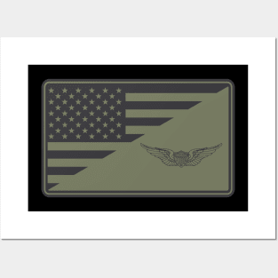 Army Aviation Wings Patch (subdued) Posters and Art